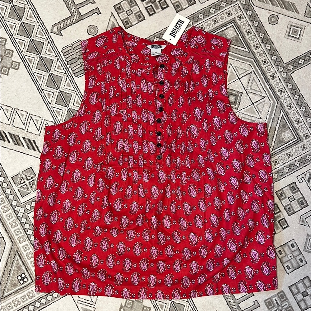 Duluth Trading Artisan Hemp Pin-Tuck Tank